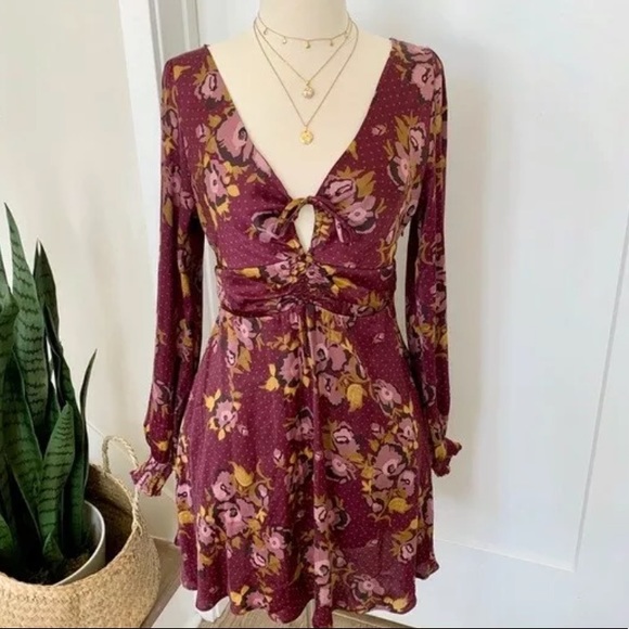 Free People Dresses & Skirts - NEW FREE PEOPLE PURPLE MINI DRESS